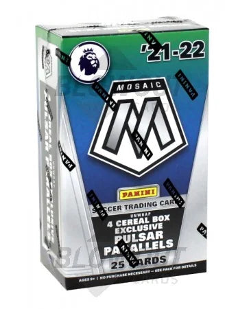 DRAFT - 2021-22 Panini Mosaic Premier League Soccer Cereal Box Case | 40 Boxes