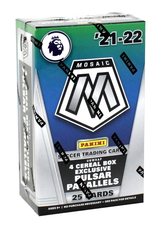 2021-22 Panini Mosaic Premier League Soccer Cereal 40 Box Case