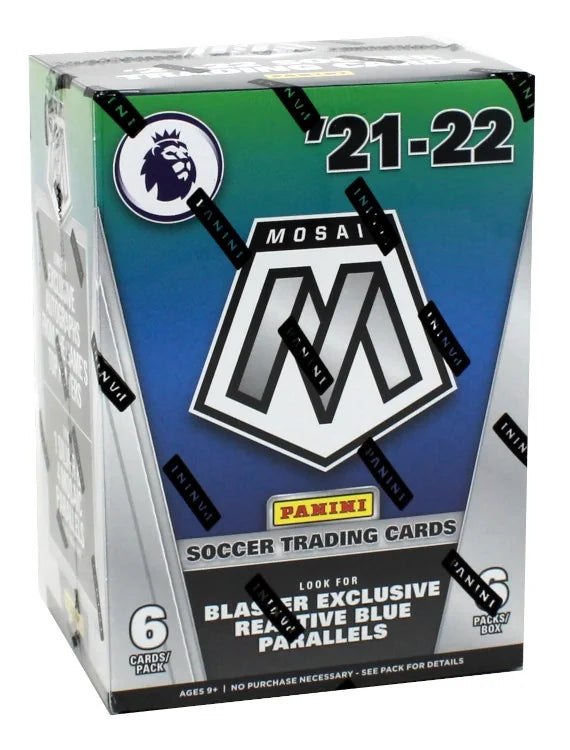 2021-22 Panini Mosaic Premier League Soccer Fanatics Blaster 20 Box Case