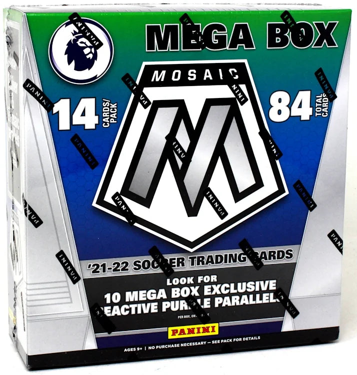 2021-22 Panini Mosaic Premier League Soccer Fanatics Mega Box