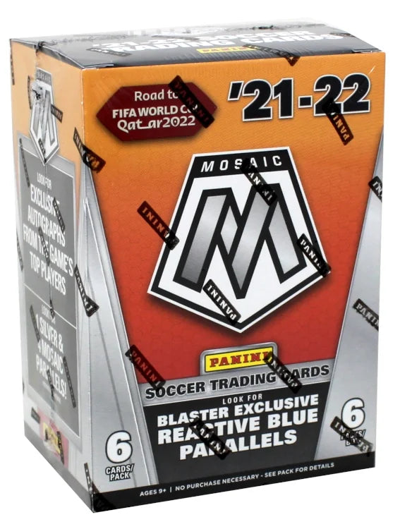 2021-22 Panini Mosaic Road to FIFA World Cup Soccer Fanatics Blaster Box