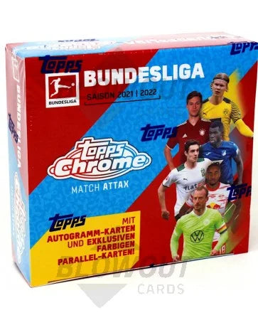 DRAFT - 2021-22 Topps Chrome Bundesliga Match Attax Soccer | 10-Box Case