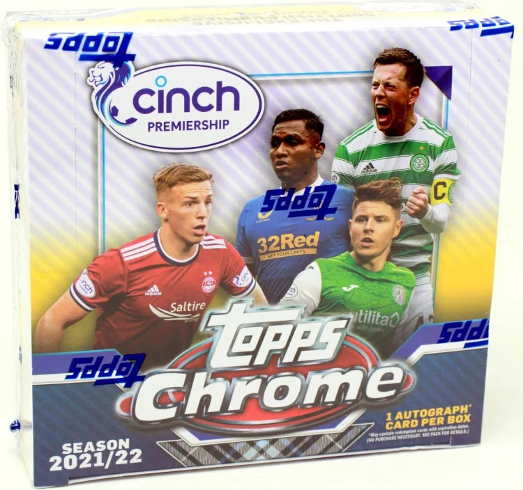2021-22 Topps Chrome SPFL Scottish Premier League Soccer Hobby Box