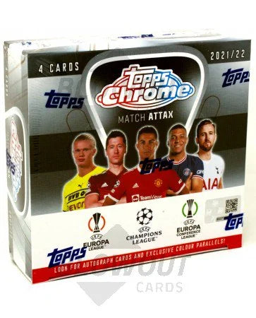DRAFT - 2021-22 Topps Chrome UEFA Match Attax Soccer Box | 18 Packs