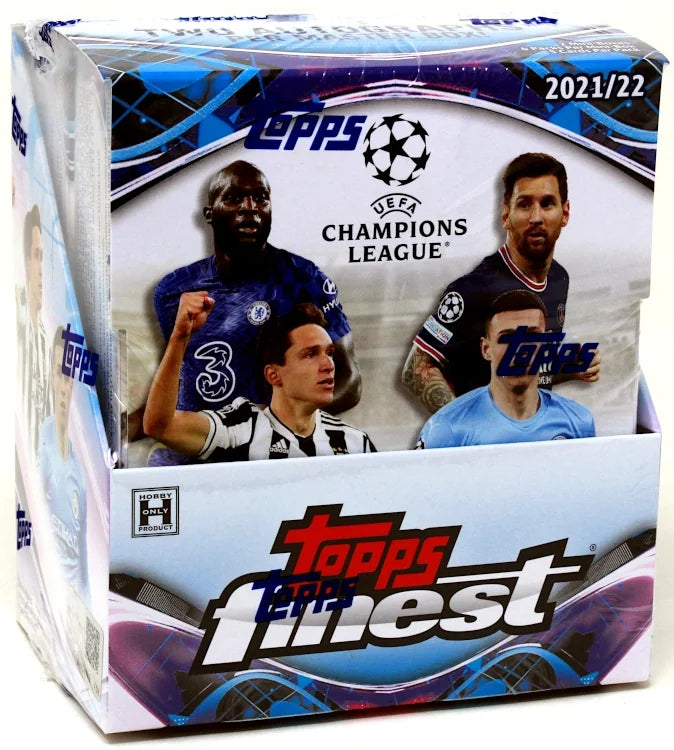 2021-22 Topps Finest UEFA Champions League Soccer Hobby 8 Box Case