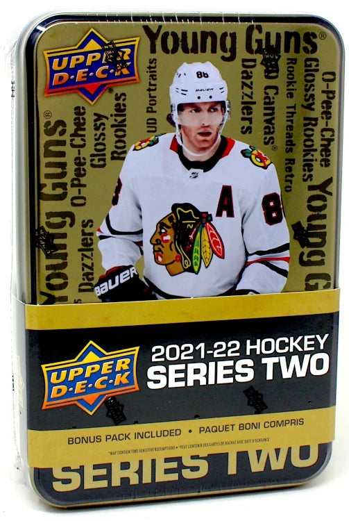 2021-22 Upper Deck Series 2 Hockey Retail Tin - 12 Box Case (Ships Sealed Only) - B3