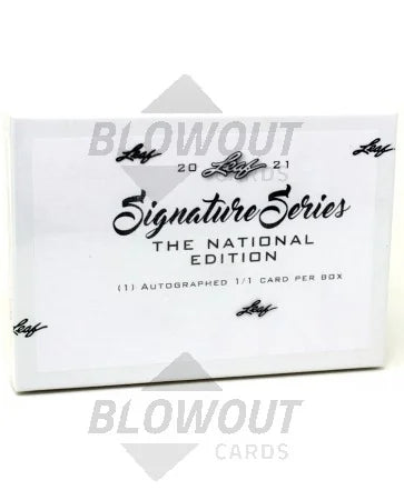 DRAFT - 2021 Leaf Signature Series The National Edition Box | 1/1 Autograph