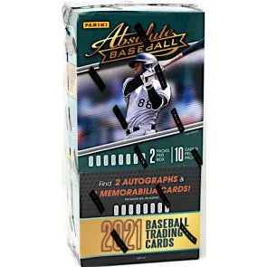 2021 Panini Absolute Baseball Hobby 10 Box Case (Ships Sealed Only)