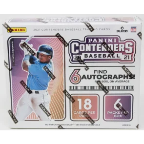 2021 Panini Contenders Baseball Hobby 12 Box Case (Ships Sealed Only)