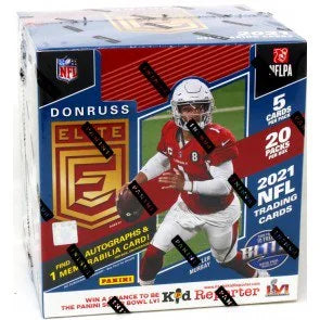2021 Panini Donruss Elite Football Hobby Box (Ships Sealed Only)