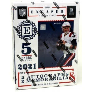2021 Panini Encased Football Hobby Case 8 Boxes (Ships Sealed Only)