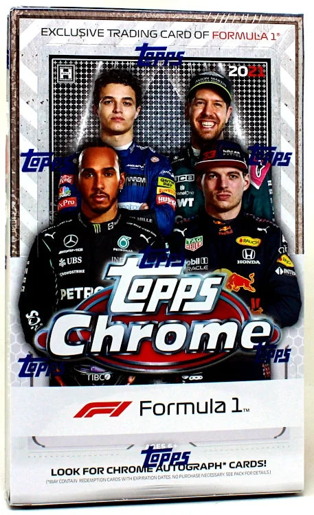 2021 Topps Chrome Formula 1 Racing Hobby 12 Box Case