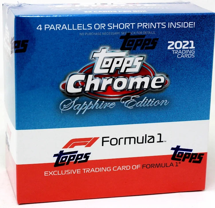 2021 Topps Chrome Formula 1 Racing Sapphire Edition 10 Box Case