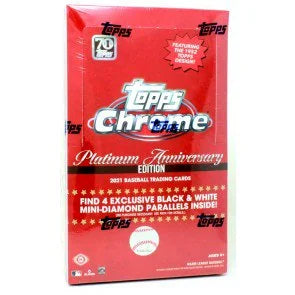 2021 Topps Chrome Platinum Anniversary Baseball Lite Box (Ships Sealed Only)