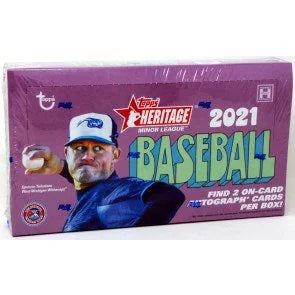 2021 Topps Heritage Minor League Baseball Hobby 12 Box Case (Ships Sealed Only)
