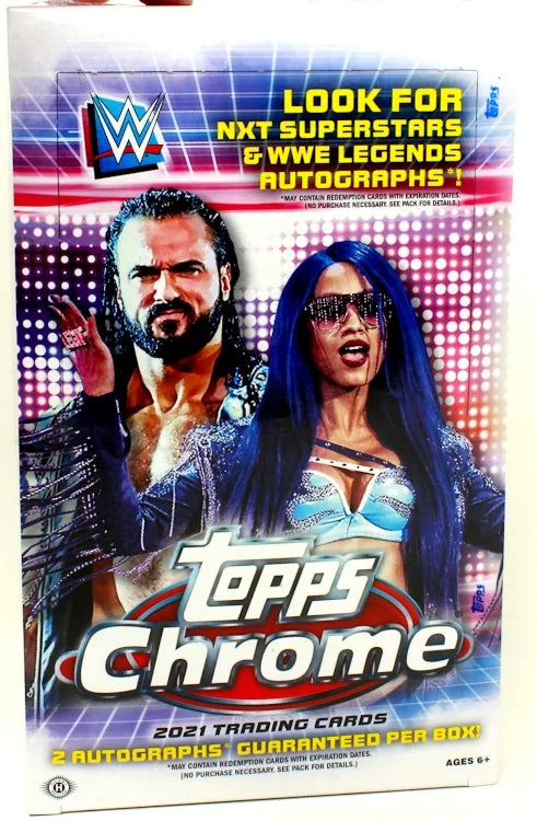 2021 Topps WWE Chrome Wrestling Hobby Box