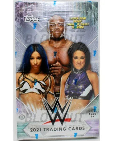 DRAFT - 2021 Topps WWE Wrestling Hobby Case | 8 Boxes, 1 Autograph Guaranteed Per Box