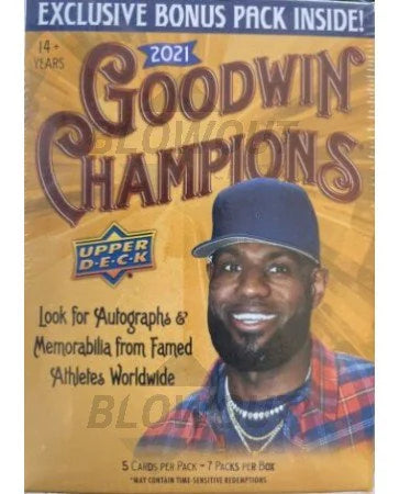 DRAFT - 2021 Upper Deck Goodwin Champions Blaster Box Lot | 20 Boxes