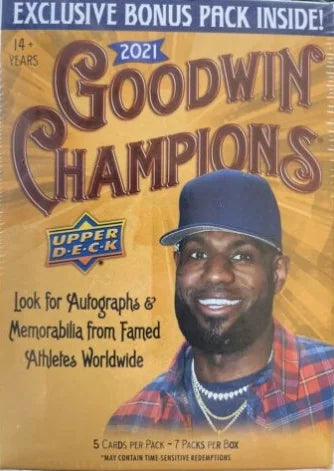 2021 Upper Deck Goodwin Champions Blaster 20 Box Case