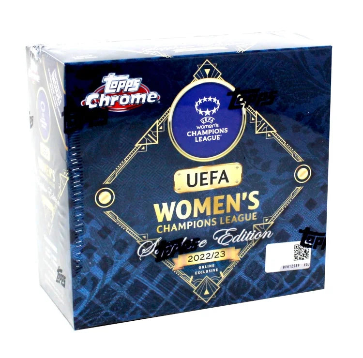 2022-23 Topps UEFA Women's Champions League Chrome Sapphire Soccer 10 Box Case