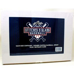 2022 Leaf Stitches and Slabs Baseball Box Signed Jersey Slabbed Card (Ships Sealed Only)