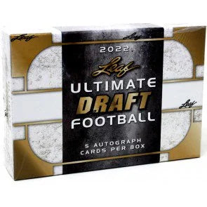 2022 Leaf Ultimate Draft Football Hobby Box NFL Draft NIL (Ships Sealed Only)