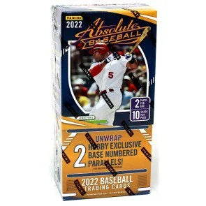 2022 Panini Absolute Baseball Hobby 10 Box Case (Ships Sealed Only)
