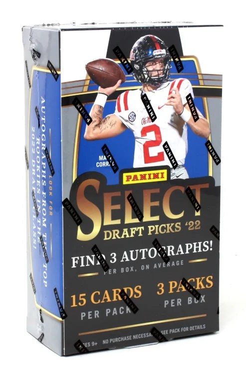 2022 Panini Select Draft Picks Football Hobby Box