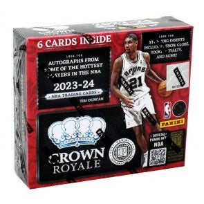 2023 24 Panini Crown Royale Basketball Hobby Box (Ships Sealed Only)