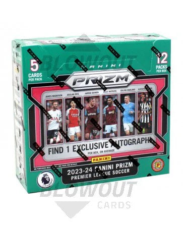 DRAFT - 2023-24 Panini Prizm Premier League Soccer International Hobby Case | 12 Boxes
