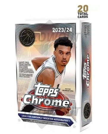 2023-24 Topps Chrome Basketball Hanger Pack Box | 5 Packs (Ships Sealed Only)