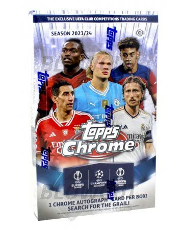 DRAFT - 2023-24 Topps UEFA Club Competitions Chrome Soccer Hobby Case | 12 Boxes