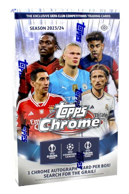 2023-24 Topps UEFA Club Competitions Chrome Soccer Hobby Box