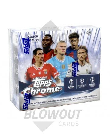 DRAFT - 2023-24 Topps UEFA Club Competitions Chrome Soccer Jumbo 8-Box Case