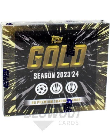 DRAFT - 2023-24 Topps UEFA Gold Club Competitions Soccer Box | 8 Packs