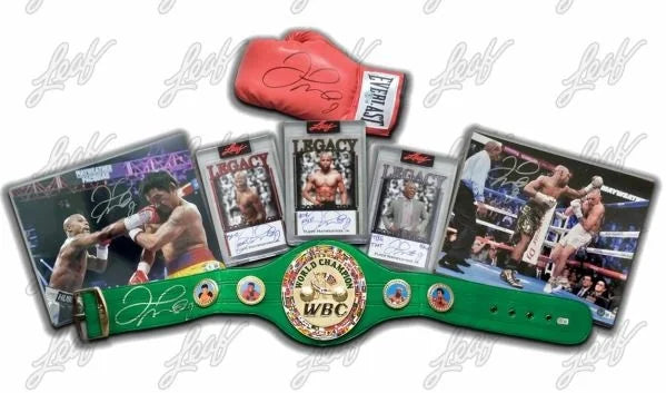 Floyd Mayweather Signed Collection Box 4 Autographed Items (Ships Sealed Only)
