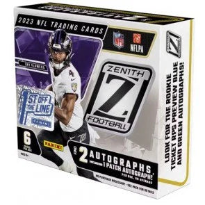 2023 Panini Zenith Football 1st Off the Line Hobby Box (Ships Sealed Only)