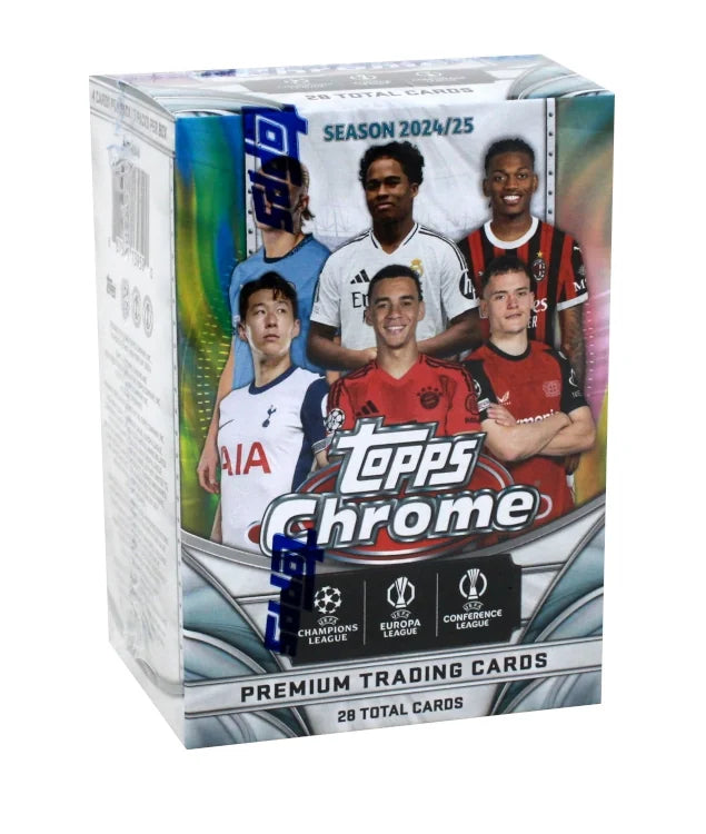 2024-25 Topps UEFA Club Competitions Chrome Soccer Blaster 40 Box Lot