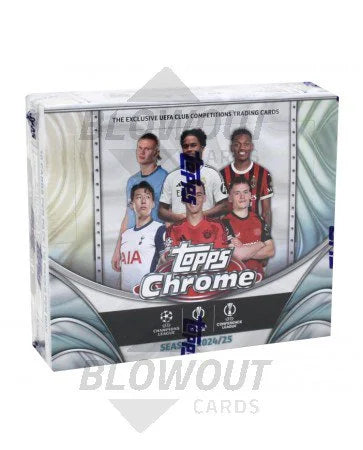 DRAFT - 2024-25 Topps UEFA Club Competitions Chrome Soccer | 8-Box Jumbo Case