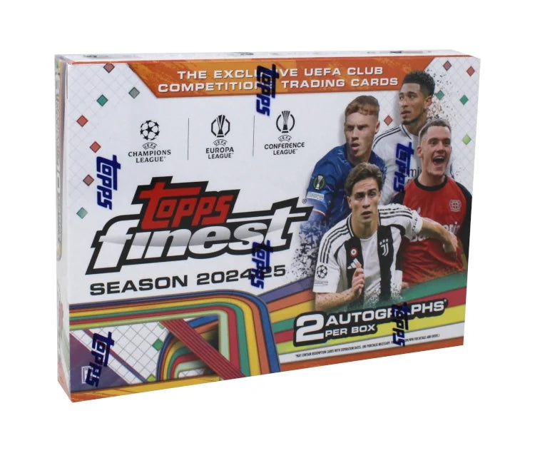 2024-25 Topps UEFA Club Competitions Finest Soccer Hobby 8 Box Case