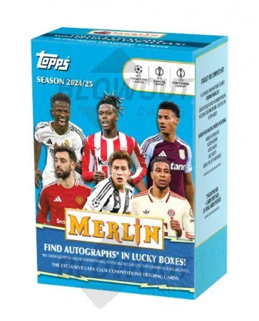 DRAFT - 2024-25 Topps Merlin UEFA Club Competitions Chrome Soccer Blaster Case | 40 Boxes