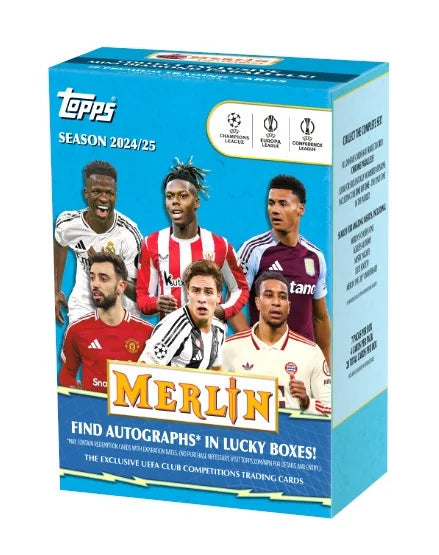2024-25 Topps UEFA Club Competitions Merlin Chrome Soccer Blaster Box