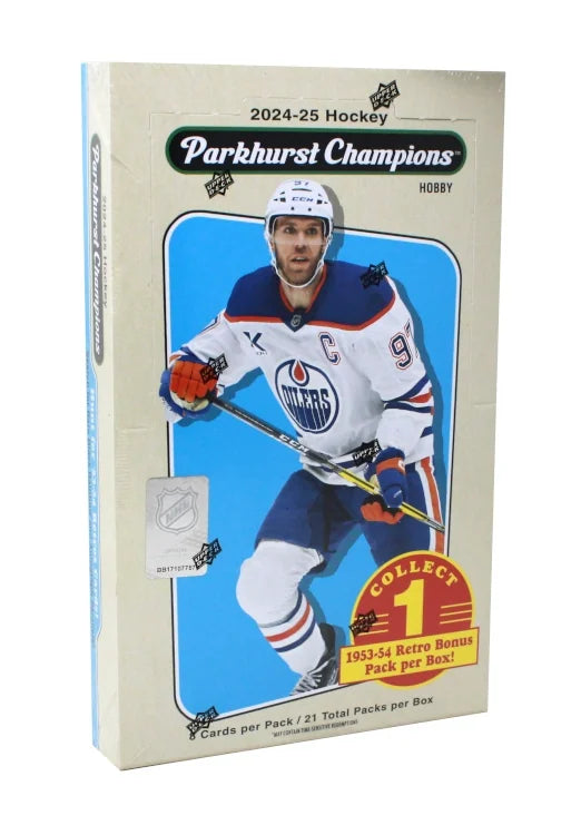 2024-25 Upper Deck Parkhurst Champions Hockey Hobby Box (Ships Sealed Only)
