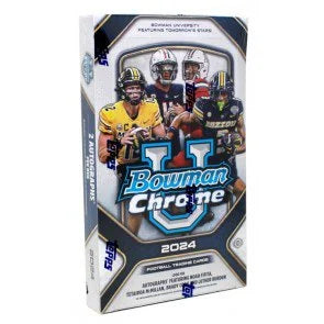 2024 Bowman Chrome University Football Hobby Box (Ships Sealed Only)