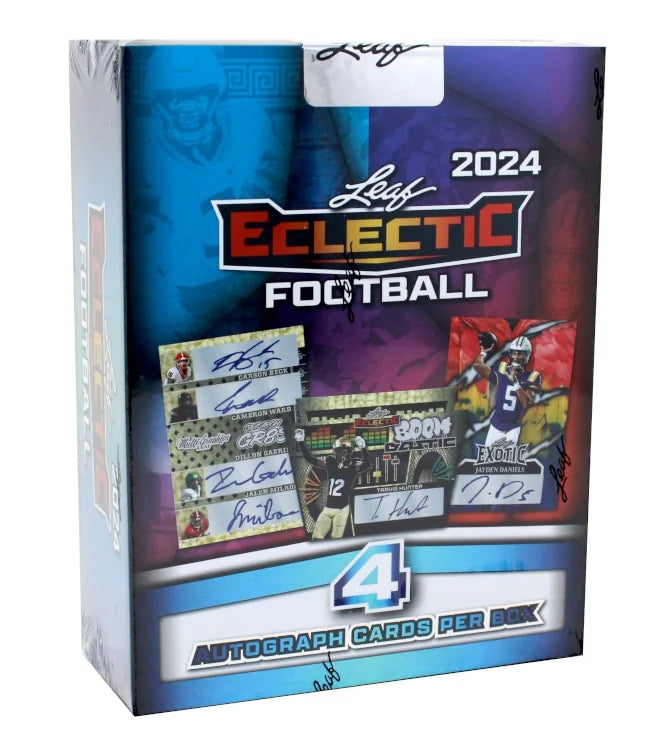 2024 Leaf Eclectic Football Hobby 12 Box Case