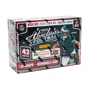 2024 Panini Absolute Football Orange Parallel Mega Box (Ships Sealed Only)