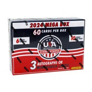 2024 Panini Stars Stripes Baseball Mega Box 6 Packs (Ships Sealed Only)