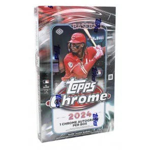 2024 Topps Chrome Baseball Hobby Box 24 Packs (Ships Sealed Only) - B