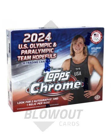 DRAFT - 2024 Topps Chrome US Olympic Hopefuls Hobby Case | 12 Boxes