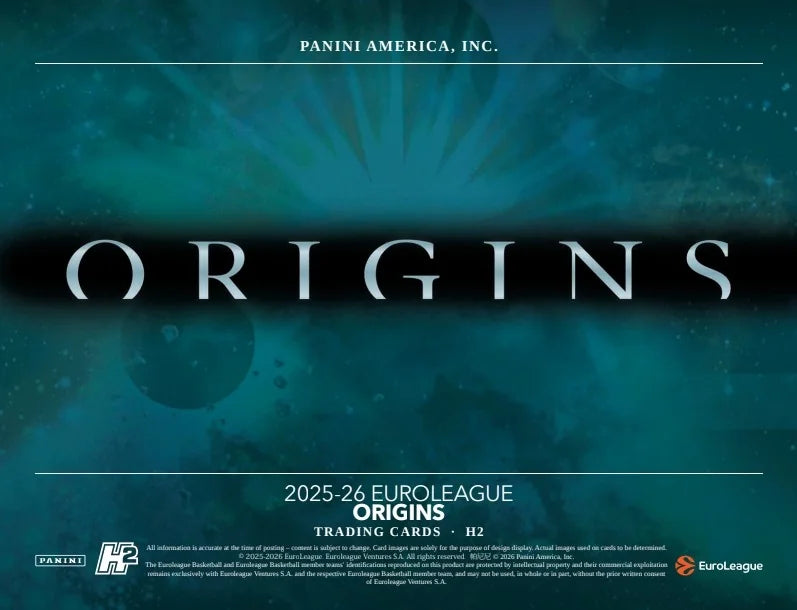 2025-26 Panini Origins EuroLeague Basketball H2 20 Box Case (Ships Sealed Only) - B2